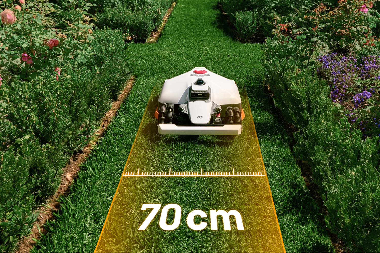 Mammotion LUBA 3 AWD 1500 – robotická kosačka v teréne